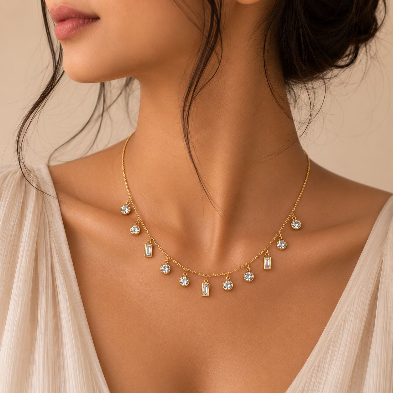 Crystal Charm Necklace