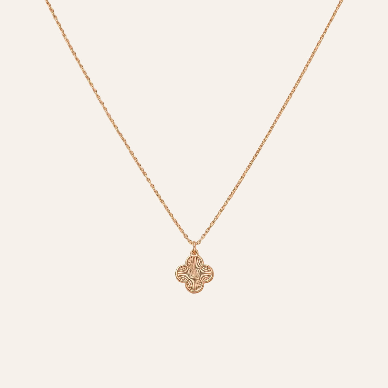 Rosé Clover Pendant (Rose Gold)
