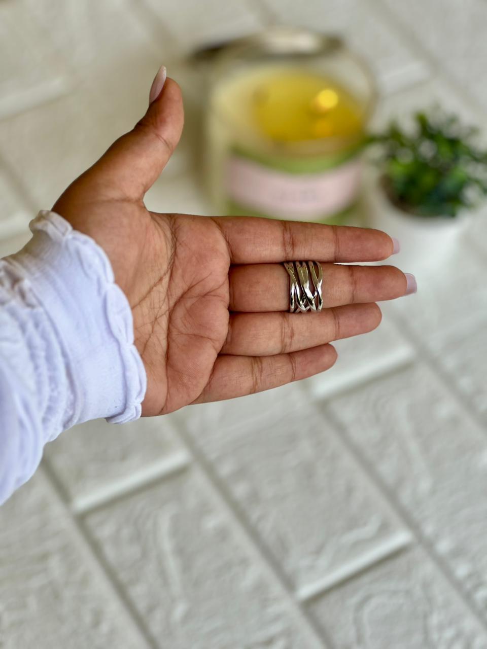 Braided Band Ring - Silver