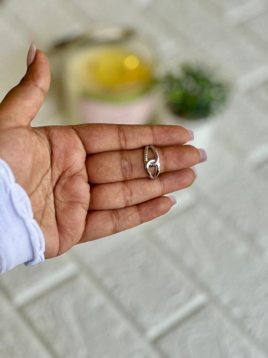 Linked Loop Ring - Silver