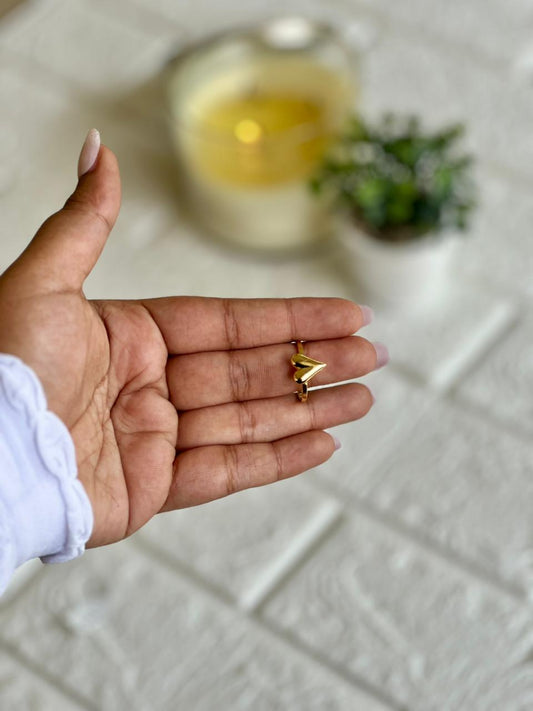 Minimal Heart Ring - Premium