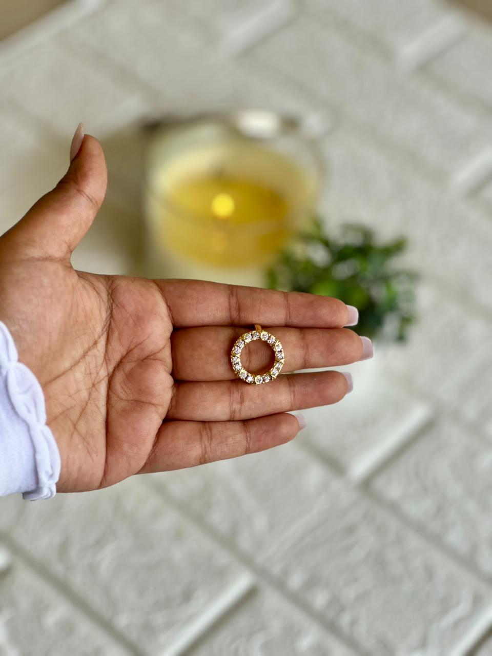 Halo Circle Ring - Premium