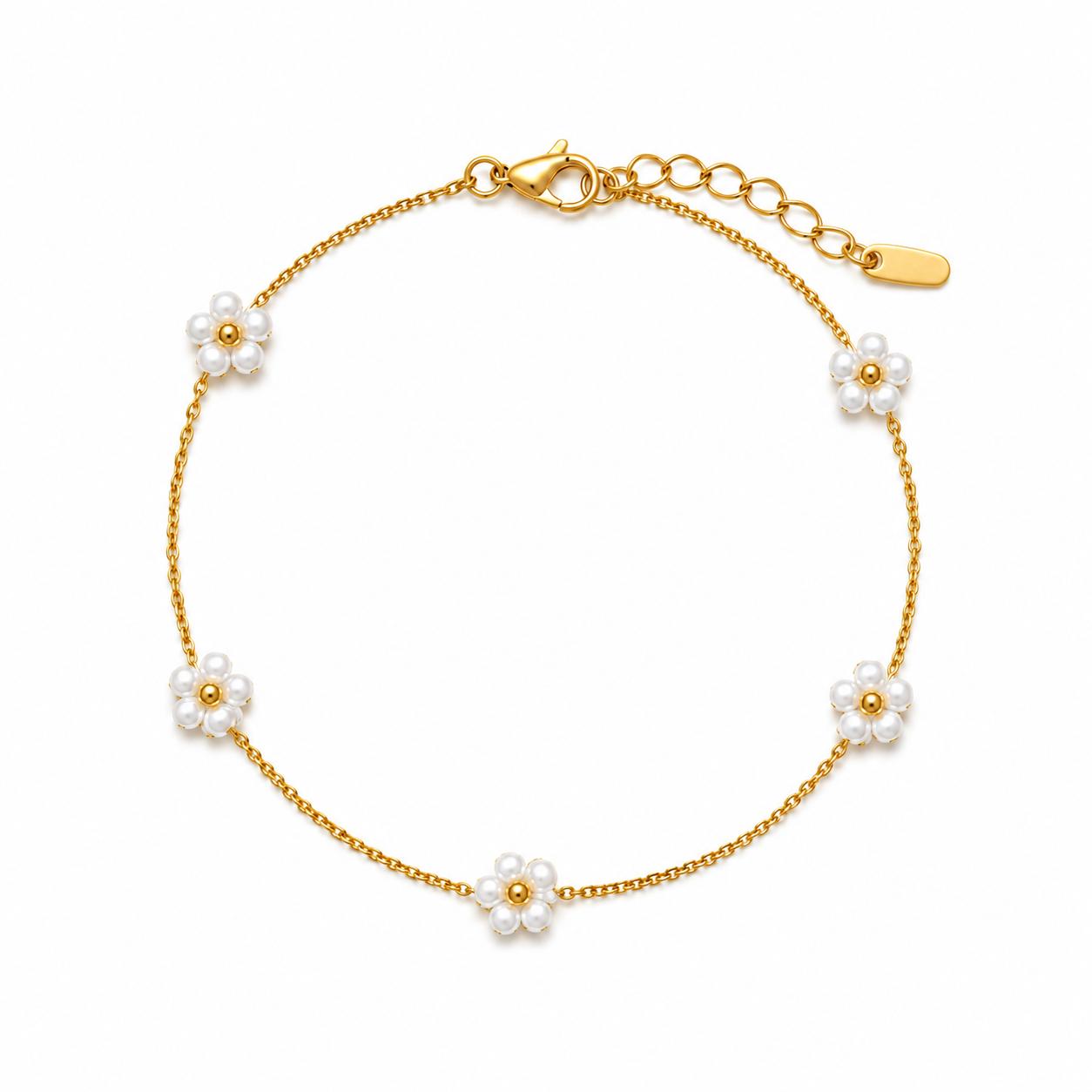Pearl Daisy Bracelet