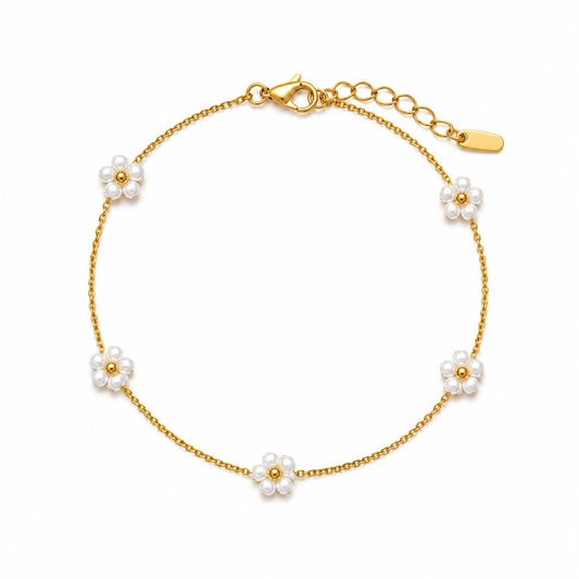 Pearl Daisy Bracelet