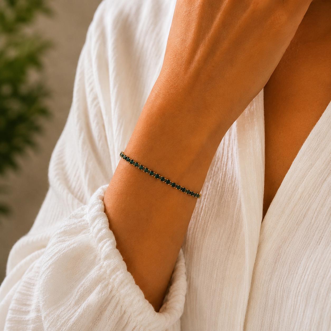 Emerald Tennis Bracelet