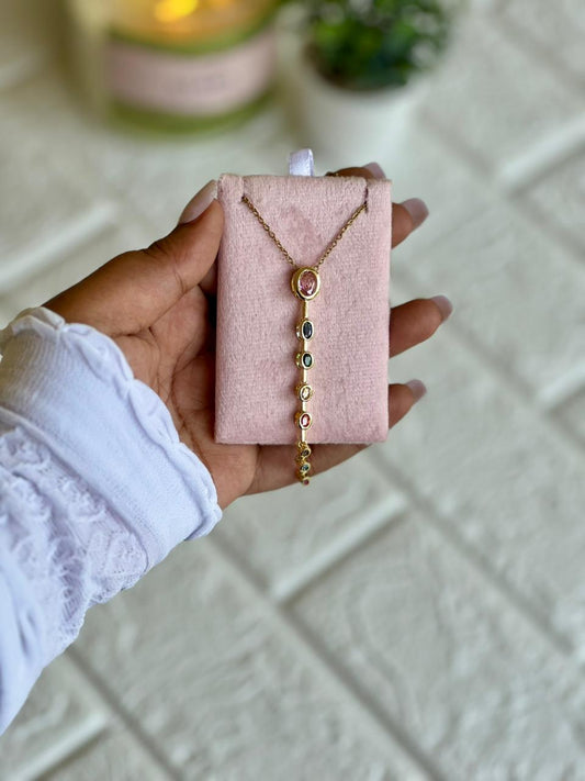 Imperial Gem Drop Necklace