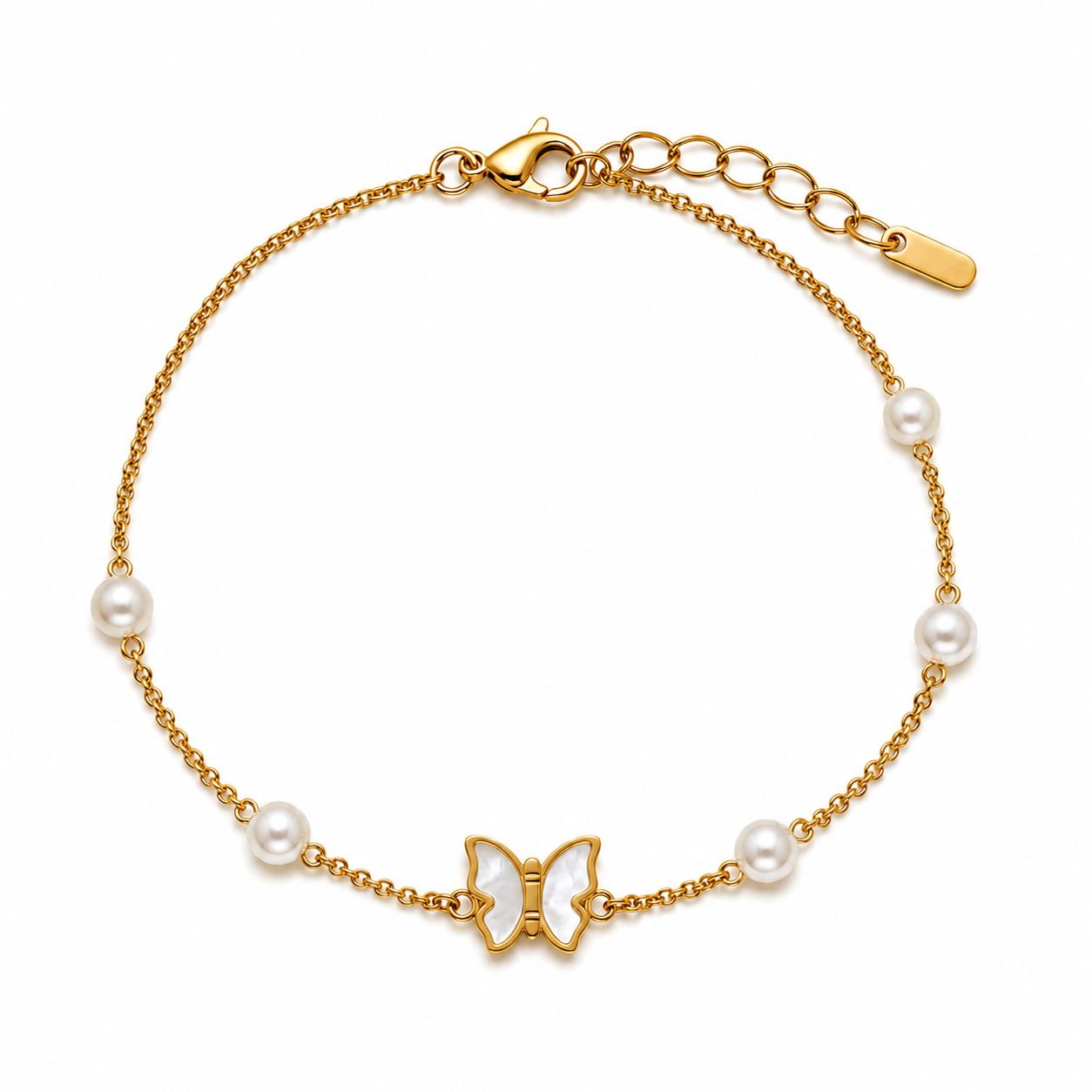 Butterfly Pearl Bracelet