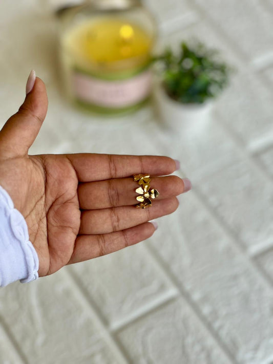Floral Design Ring - Gold
