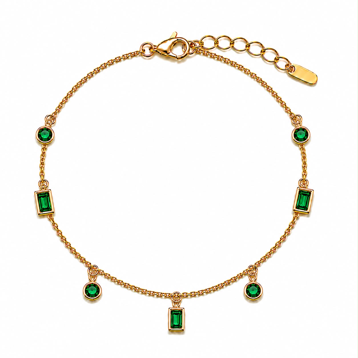 Green Charm Bracelet
