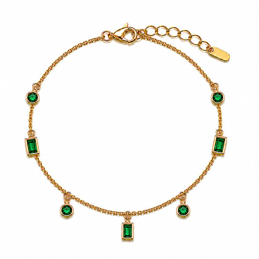 Green Charm Bracelet