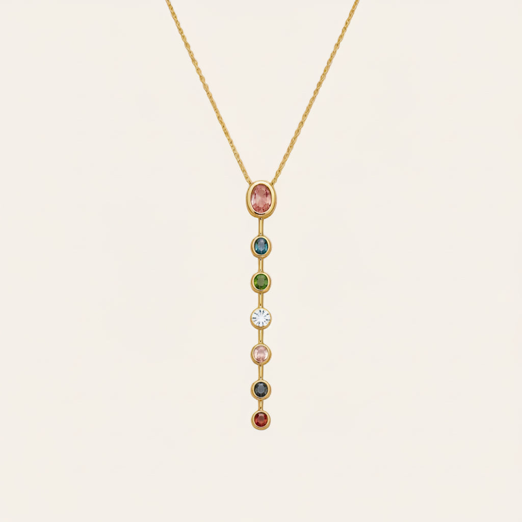 Imperial Gem Drop Necklace